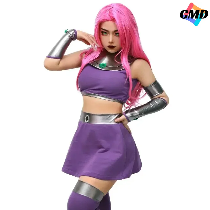 Cos DAZCOS Starfire Halloween Costumes for Women Sexy Costume Anime Cosplay High Quality Tank Top and Skirts IN STOCK
Cos DAZCOS Starfire Halloween Costumes for Women Sexy Costume Anime Cosplay High Quality Tank Top and Skirts IN STOCK