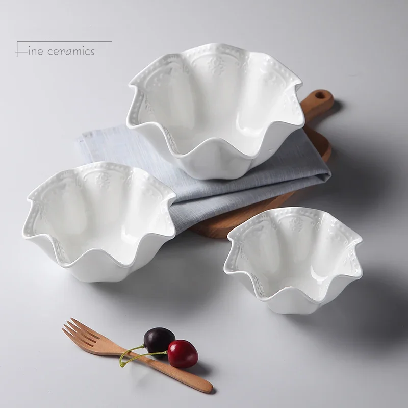 3pcs Set, White Embossed Porcelain Dinner Serving Bowl, Ceramic Creative Cereal Bowl, Cute Star Snack Bowl, Christmas Food Bowl
3pcs Set, White Embossed Porcelain Dinner Serving Bowl, Ceramic Creative Cereal Bowl, Cute Star Snack Bowl, Christmas Food Bowl