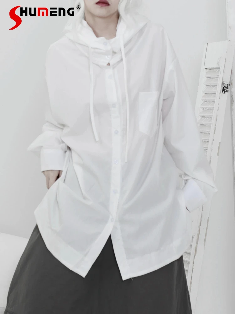Women's 2026 Spring New Fashion Hooded Shirts Simple Loose Versatile Comfort Trendy Tops Feminine Solid Color Long Sleeve Shirts
Women's 2026 Spring New Fashion Hooded Shirts Simple Loose Versatile Comfort Trendy Tops Feminine Solid Color Long Sleeve Shirts