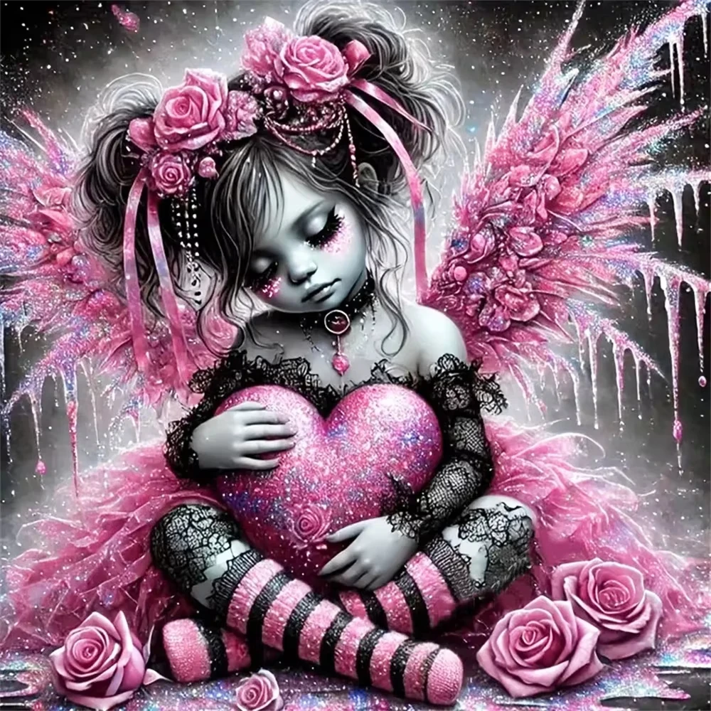 Gothic Pink Fairy with Heart Jigsaw Puzzle, Dark Romantic Decor Family Activity Game for Gameroom Bedroom Home Decor Gift
Gothic Pink Fairy with Heart Jigsaw Puzzle, Dark Romantic Decor Family Activity Game for Gameroom Bedroom Home Decor Gift