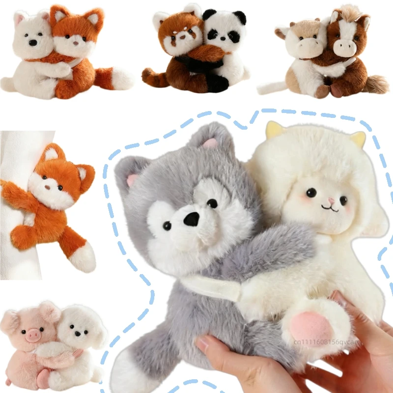 18cm Kawaii Couple Cuddle Animal Plush Doll Hug Sheep Wolf Pig Dog Raccoon Panda Cow Horse Plush Toy Home Decor Gift For Girls
18cm Kawaii Couple Cuddle Animal Plush Doll Hug Sheep Wolf Pig Dog Raccoon Panda Cow Horse Plush Toy Home Decor Gift For Girls