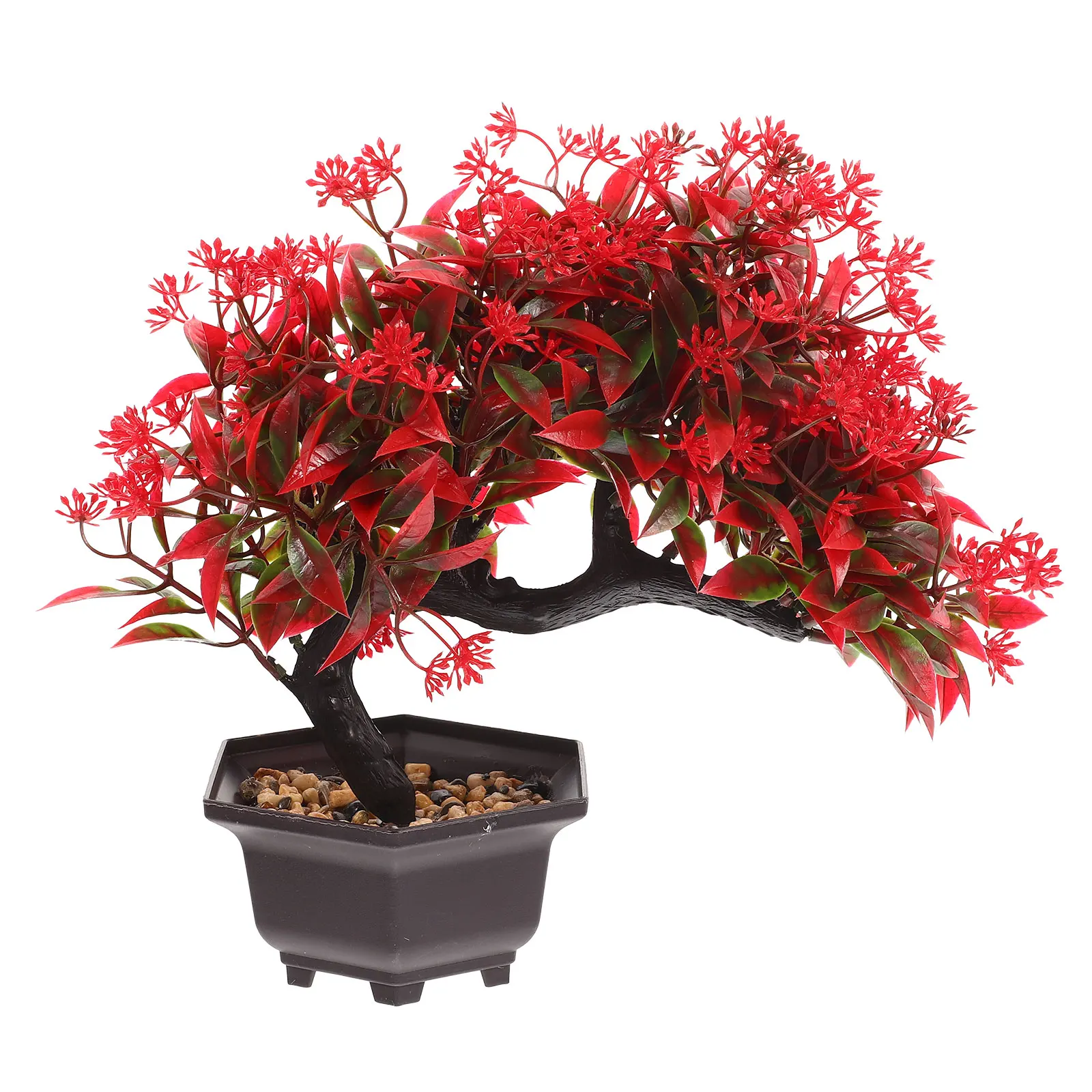 Simulated Welcoming Pine Potted Plant Artificial Indoor Decor Red Plastic Bonsai Office Home Garden nament Fake Plant Adornment
Simulated Welcoming Pine Potted Plant Artificial Indoor Decor Red Plastic Bonsai Office Home Garden nament Fake Plant Adornment