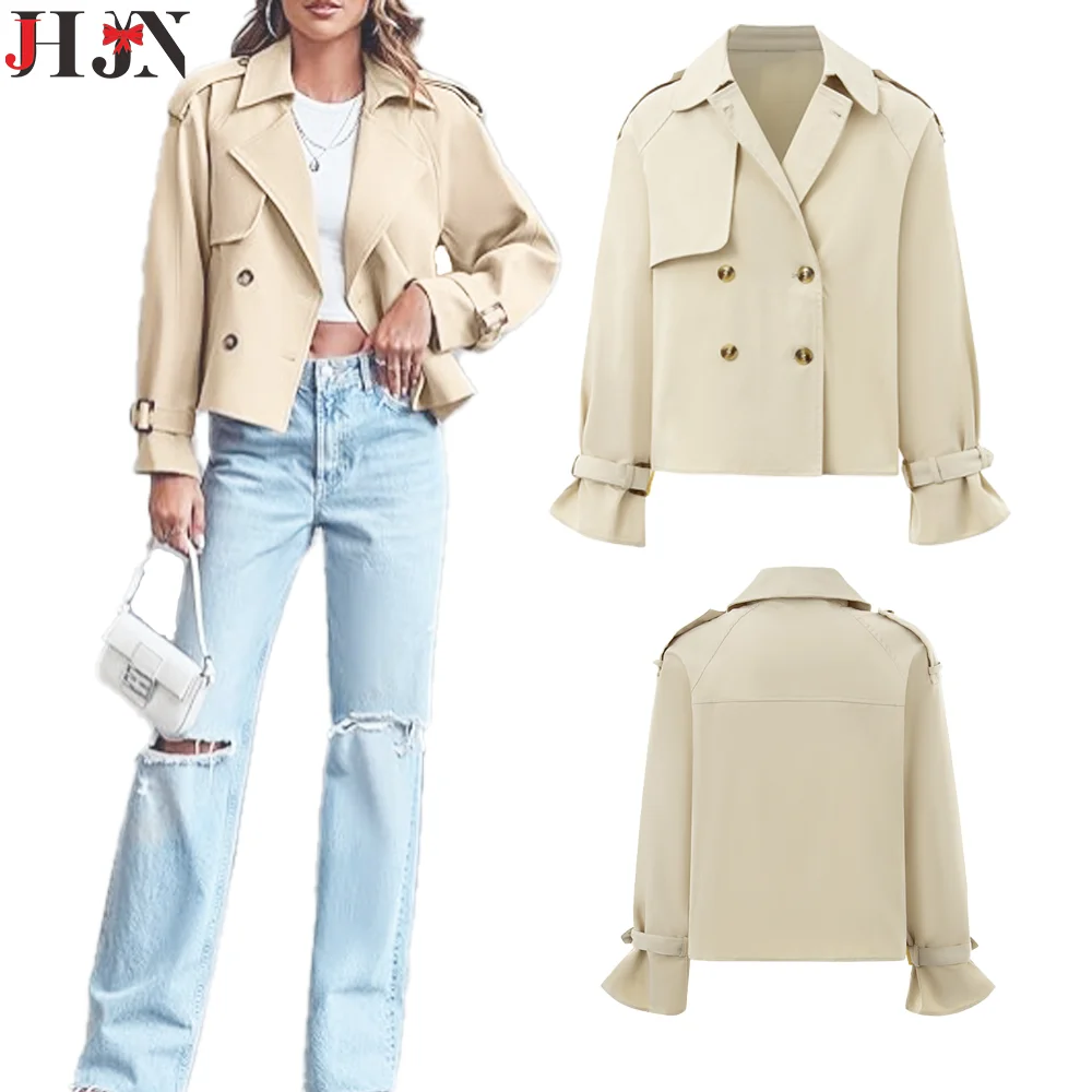 2024 New Style Women Coat High Quality Short Windbreaker Keep Warm Solid Fashion Turn-Down Collar Girl Tops Lace-Up Trenchcoat
2024 New Style Women Coat High Quality Short Windbreaker Keep Warm Solid Fashion Turn-Down Collar Girl Tops Lace-Up Trenchcoat