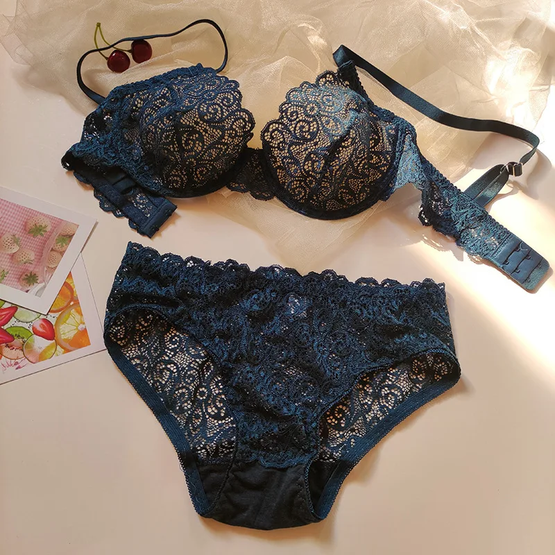 Sexy Lace Ultra-Thin Sponge Transparent Women's Underwear Comfortable Bra Set Breathable Nordic Style with Steel Ring
Sexy Lace Ultra-Thin Sponge Transparent Women's Underwear Comfortable Bra Set Breathable Nordic Style with Steel Ring