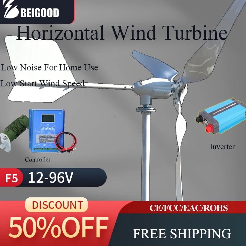 Free Energy 5000W Windmill 3Blade Horizontal Wind Turbines 5KW 4KW 96V Low Noise Wind Generator Power Windmil 220v 230v Output
Free Energy 5000W Windmill 3Blade Horizontal Wind Turbines 5KW 4KW 96V Low Noise Wind Generator Power Windmil 220v 230v Output