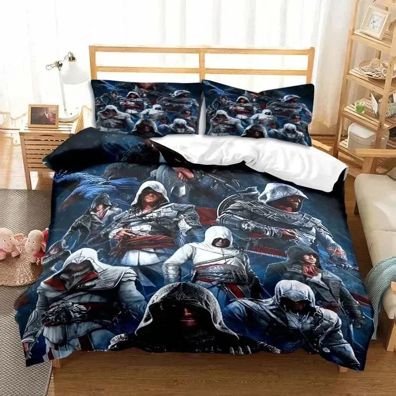 New Game A-Assassin S Creed Art Bedding Set Gamer Duvet Cover Set Adult boys Bedroom Single Double King Size Comforter Boys Gift
New Game A-Assassin S Creed Art Bedding Set Gamer Duvet Cover Set Adult boys Bedroom Single Double King Size Comforter Boys Gift