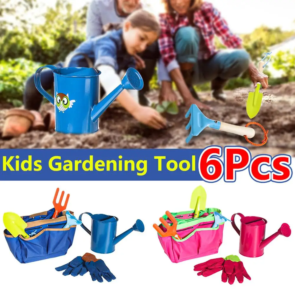 6Pcs Kids Gardening Tools Children Shovel Spade Fork Set Tote Bag Garden Yard
6Pcs Kids Gardening Tools Children Shovel Spade Fork Set Tote Bag Garden Yard