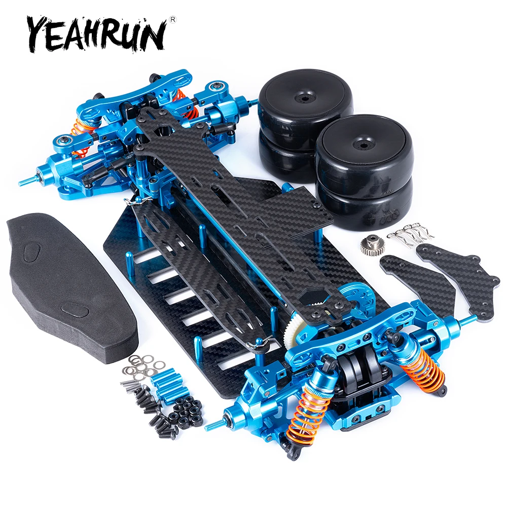 Комплект рамок шасси YEAHRUN из металлического сплава, пластика и углеродного волокна с колесами, амортизаторами для Tamiya TT02 1/10, машинки для дрифта на радиоуправлении
Комплект рамок шасси YEAHRUN из металлического сплава, пластика и углеродного волокна с колесами, амортизаторами для Tamiya TT02 1/10, машинки для дрифта на радиоуправлении