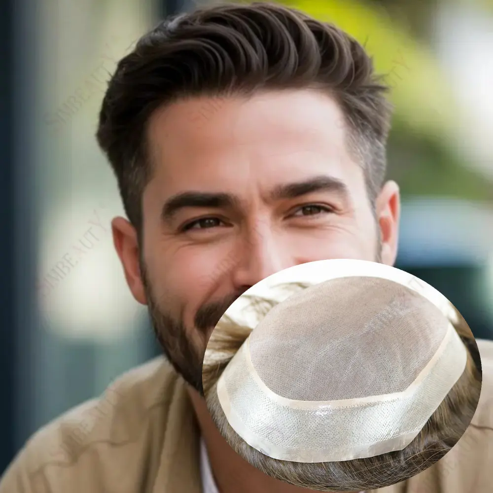 Natural Human Hair Men's Toupee Wig Durable Mono&PU Base Capillary Prosthesis Brown Blonde Toupet Men Hair Replacement System
Natural Human Hair Men's Toupee Wig Durable Mono&PU Base Capillary Prosthesis Brown Blonde Toupet Men Hair Replacement System
