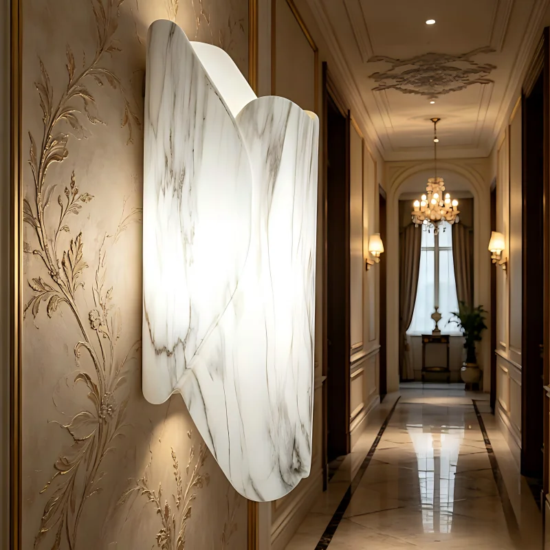 Modern Faux Marble LED Wall Sconce Customizable 12W Durable Acrylic Shade Energy Saving Wall Light for Bedroom Living Room Hallw
Modern Faux Marble LED Wall Sconce Customizable 12W Durable Acrylic Shade Energy Saving Wall Light for Bedroom Living Room Hallw