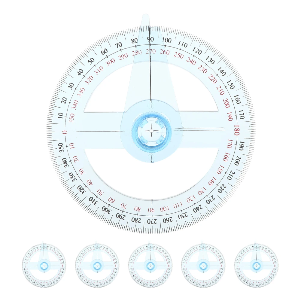6pcs Protractor Ruler Clear Plastic Goniometer Math Measurement Tools Round Angle Drafting Supplies Adjustable
6pcs Protractor Ruler Clear Plastic Goniometer Math Measurement Tools Round Angle Drafting Supplies Adjustable