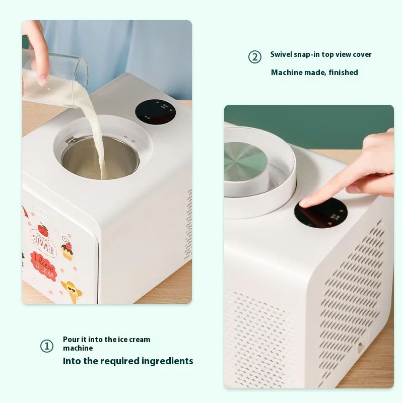 110V US-Regulated Portable Automatic Ice Cream & Yogurt Machine Electric for Home Use-for Fruit Cones Milk Frozen Desserts
110V US-Regulated Portable Automatic Ice Cream & Yogurt Machine Electric for Home Use-for Fruit Cones Milk Frozen Desserts