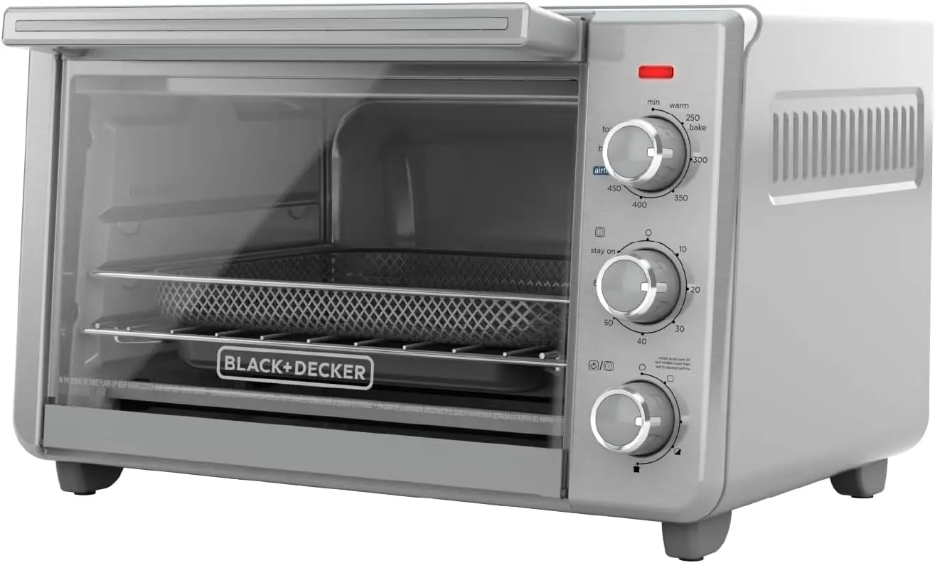 Large Capacity 5-in-1 Air Fryer Toaster Oven, Fits 12" Pizza, with Timer for Healthy Cooking
Large Capacity 5-in-1 Air Fryer Toaster Oven, Fits 12" Pizza, with Timer for Healthy Cooking