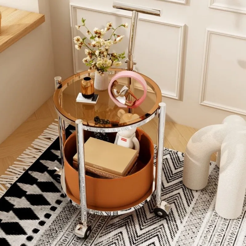 Nordic Style Mobile Side Table, Rolling End Table with Wheels for Living Room, Modern Couch Table with Storage Shelf
Nordic Style Mobile Side Table, Rolling End Table with Wheels for Living Room, Modern Couch Table with Storage Shelf
