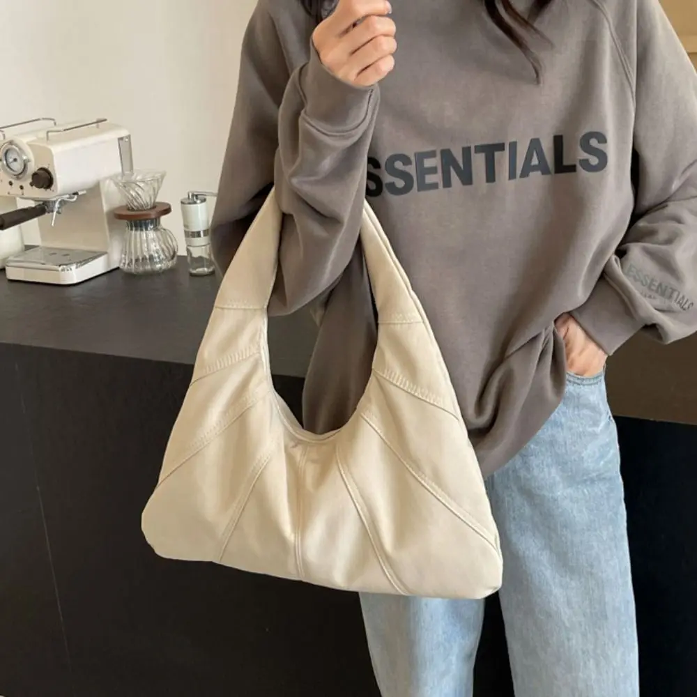 Temperament Solid Color INS Underarm Bag Tote Bag Large Capacity Retro Shoulder Bag Casual Korean Style Handbag Travel
Temperament Solid Color INS Underarm Bag Tote Bag Large Capacity Retro Shoulder Bag Casual Korean Style Handbag Travel