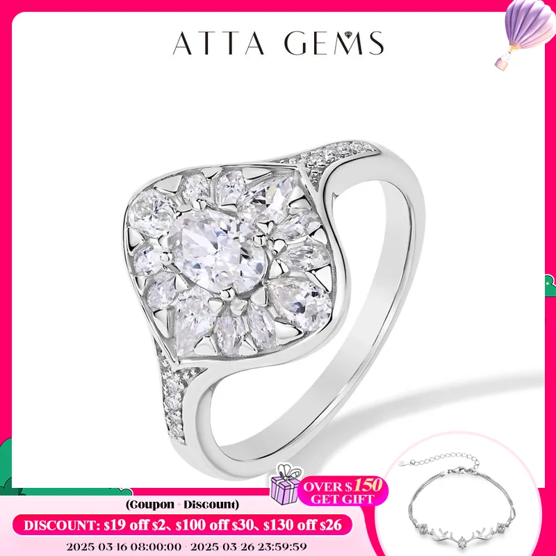 ATTAGEMS Oval Cut 0.5CT Moissanite Ring for Women All D VVS1 Color Moissanite Sparkling 925 Sterling Silver Wedding Fine Jewelry
ATTAGEMS Oval Cut 0.5CT Moissanite Ring for Women All D VVS1 Color Moissanite Sparkling 925 Sterling Silver Wedding Fine Jewelry