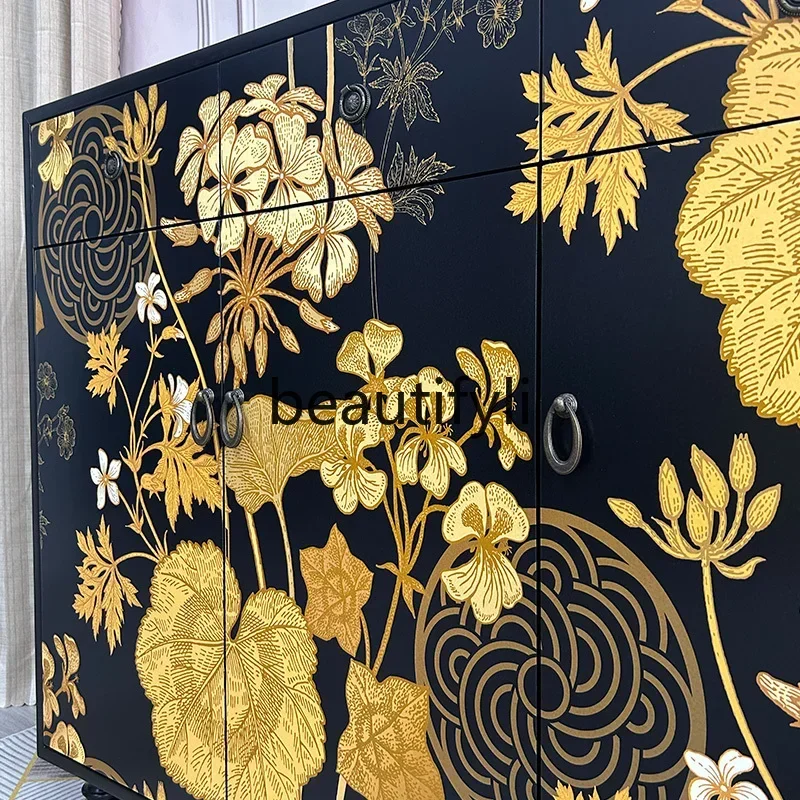 HEFrench retro style, entrance foyer storage locker, new Chinese-style household high-end solid wood painted entrance cabinet
HEFrench retro style, entrance foyer storage locker, new Chinese-style household high-end solid wood painted entrance cabinet