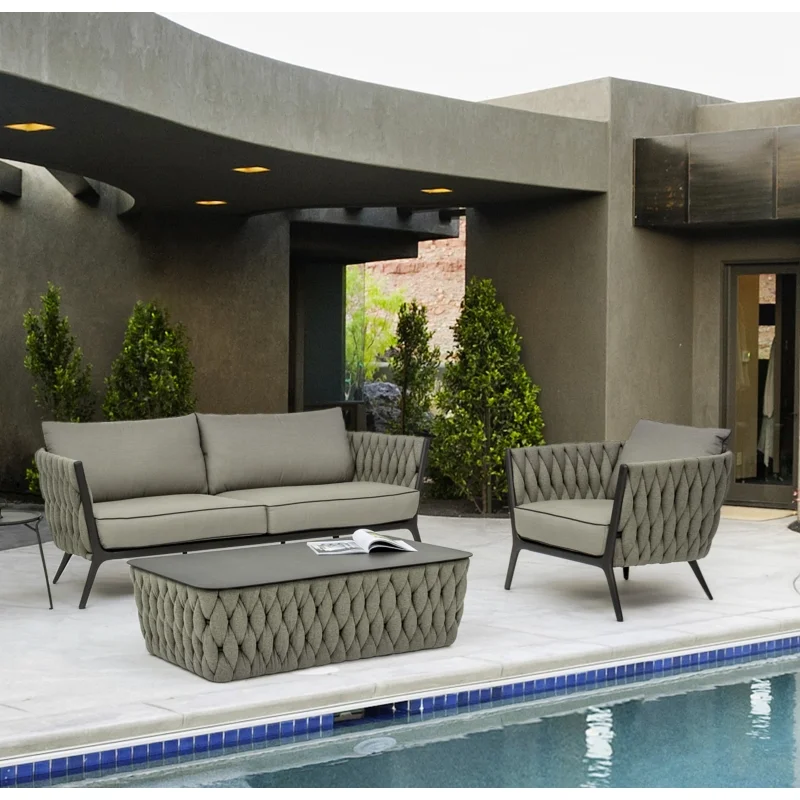 Luxury Rope Sofa Set Factory Comfortable Outdoor Garden Sofa Patio Furniture OEM/ODM
Luxury Rope Sofa Set Factory Comfortable Outdoor Garden Sofa Patio Furniture OEM/ODM