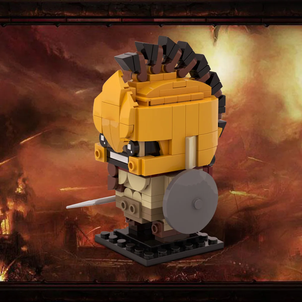 MOC Movie Brickheadzs Building Blocks Model Leonidaseds 300 Warriors of Greece Character Bricks Assembled Toy for Children Gift
MOC Movie Brickheadzs Building Blocks Model Leonidaseds 300 Warriors of Greece Character Bricks Assembled Toy for Children Gift