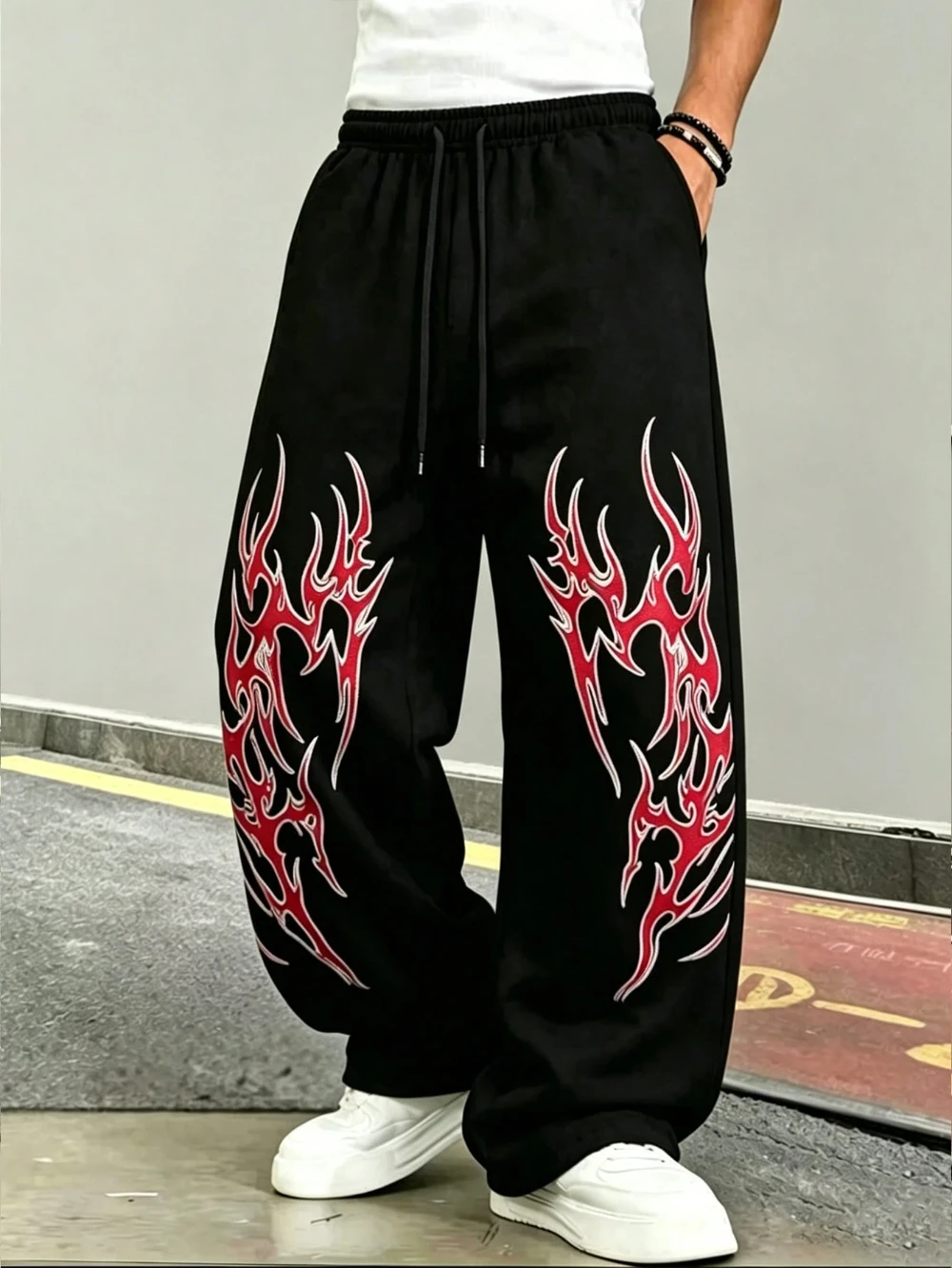 Men's casual loose straight-leg printed sweatpants Suitable for both men and women street casual style suitable for all seasons
Men's casual loose straight-leg printed sweatpants Suitable for both men and women street casual style suitable for all seasons