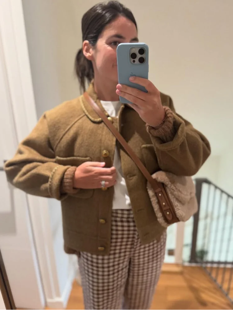 Women Brown Short Woolen Overcoat Casual Chic Lapel Solid Single Breasted Pocket Loose Outerwears Lady Daily Commute Office Coat
Women Brown Short Woolen Overcoat Casual Chic Lapel Solid Single Breasted Pocket Loose Outerwears Lady Daily Commute Office Coat