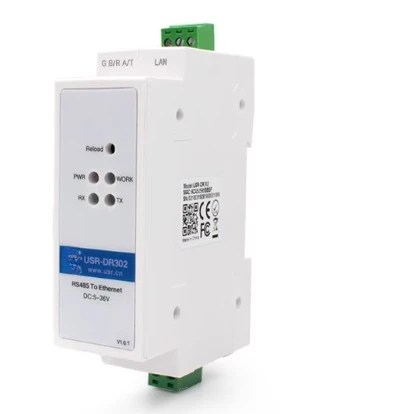 USR-DR301/302 Сервер последовательного порта на рейке Модуль порта RS485/232 к Ethernet
USR-DR301/302 Сервер последовательного порта на рейке Модуль порта RS485/232 к Ethernet