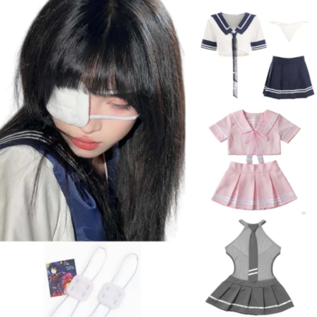 Anime Prop JK One Eye Patch Japanese Cartoon Anime Animation Cos Chuunibyou Adjustable Single-Eyed Eye Mask Cosplay Costume Set
Anime Prop JK One Eye Patch Japanese Cartoon Anime Animation Cos Chuunibyou Adjustable Single-Eyed Eye Mask Cosplay Costume Set