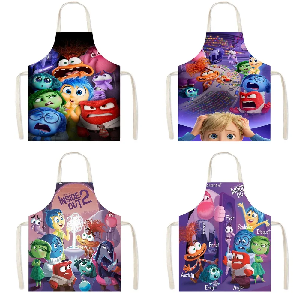 Disney Inside Out Cartoon Apron for Cooking Painting Action Figure Toys Disgust Sadness Joy Anger Cute Aprons Household Supplies
Disney Inside Out Cartoon Apron for Cooking Painting Action Figure Toys Disgust Sadness Joy Anger Cute Aprons Household Supplies