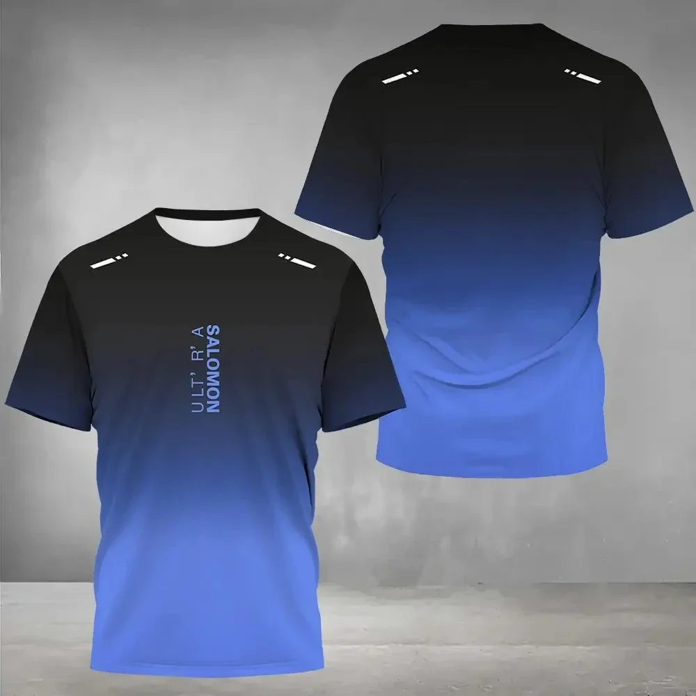 New 2024 Men's Sports Round Neck T-shirt 3D Letter Printing Summer Gradient Style Polyester Comfortable Short Sleeve Street Tops
New 2024 Men's Sports Round Neck T-shirt 3D Letter Printing Summer Gradient Style Polyester Comfortable Short Sleeve Street Tops
