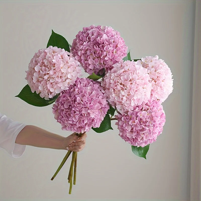 3 Artificial Hydrangea Bouquet - Realistic Pink Artificial Flowers,With Green Stem,Suitable for Home、Wedding、Office and Holiday
3 Artificial Hydrangea Bouquet - Realistic Pink Artificial Flowers,With Green Stem,Suitable for Home、Wedding、Office and Holiday