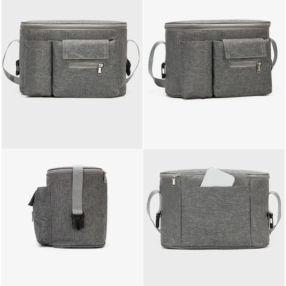 Сумка для детской коляски большой вместимости с множеством карманов, органайзер для подгузников с мультяшным рисунком, из ткани Оксфорд, на молнии
Сумка для детской коляски большой вместимости с множеством карманов, органайзер для подгузников с мультяшным рисунком, из ткани Оксфорд, на молнии