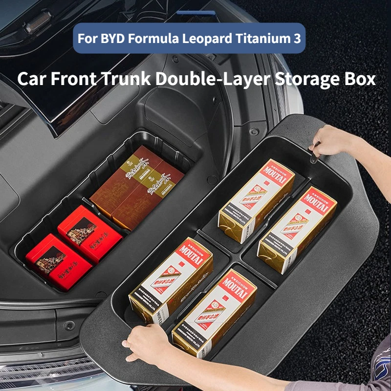 For BYD Formula Leopard Titanium 3 Car Front Trunk Double-Layer Storage Box Front Cabin Box Modification Interior Accessories
For BYD Formula Leopard Titanium 3 Car Front Trunk Double-Layer Storage Box Front Cabin Box Modification Interior Accessories