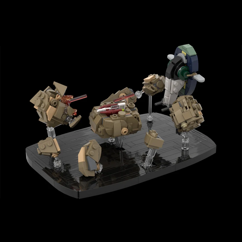 583pcs MOC Micro Geonosis Asteroid Belt Diorama Star Battle Model Building Blocks Architecture Toys Christmas Gift Education
583pcs MOC Micro Geonosis Asteroid Belt Diorama Star Battle Model Building Blocks Architecture Toys Christmas Gift Education