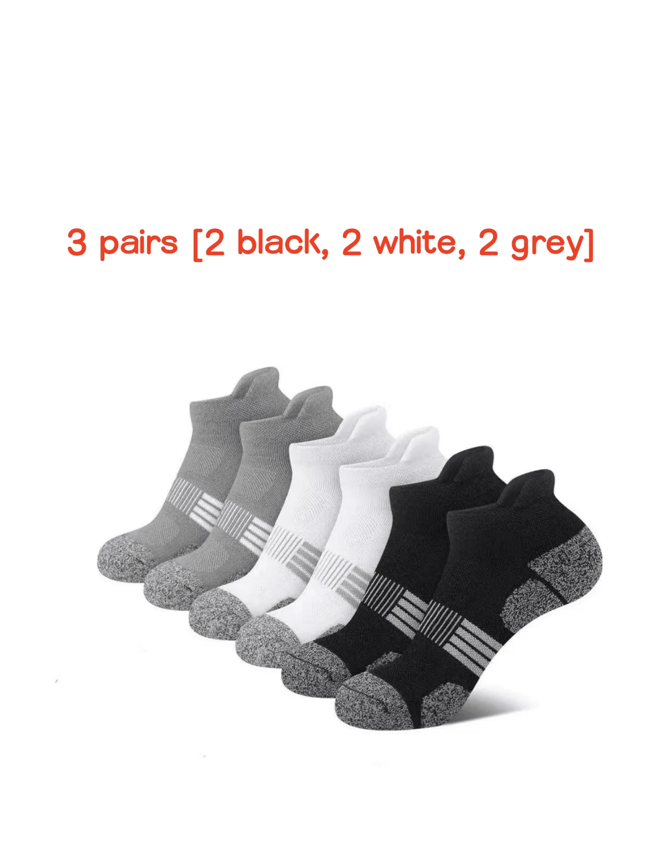 3 Pairs Mens Short Socks Black White Grey Thin Knit Sports Invisible Socks
3 Pairs Mens Short Socks Black White Grey Thin Knit Sports Invisible Socks