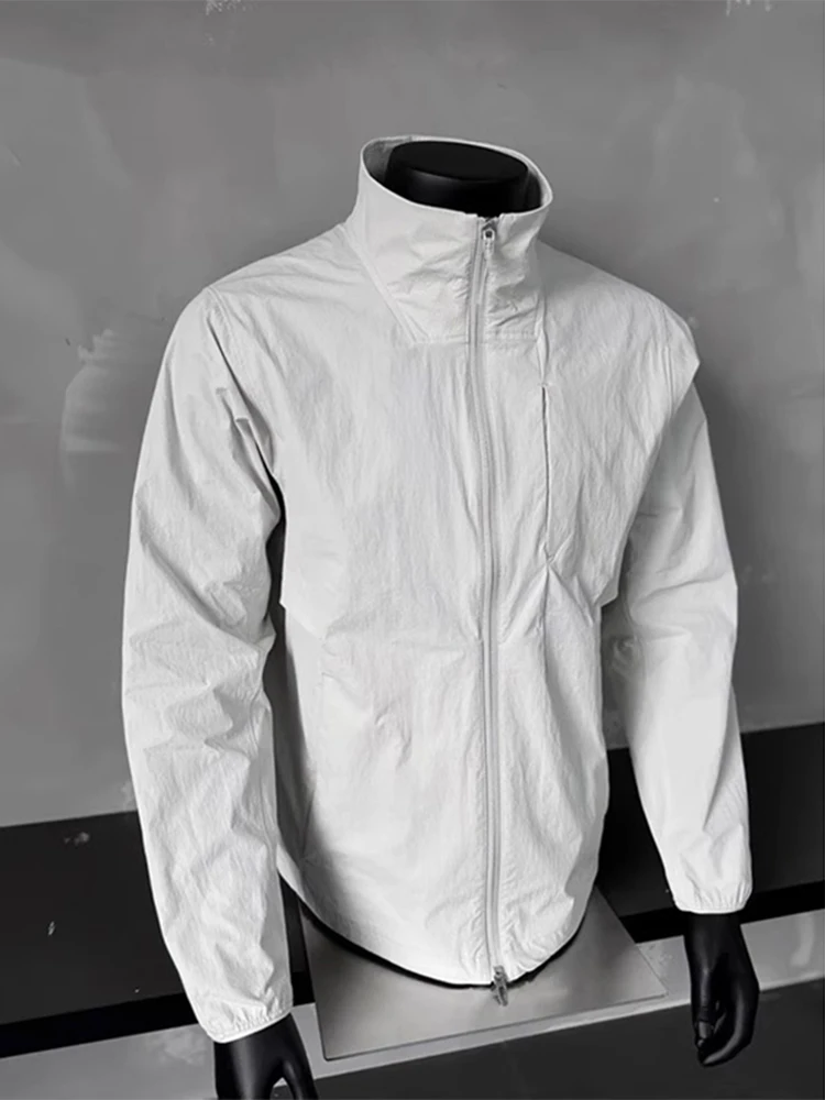 Ice Silk Qui Dry Stand Collar Men's Summer Thin UV Protection Sportswear American Sle Jaet Lightweight Breathable
Ice Silk Qui Dry Stand Collar Men's Summer Thin UV Protection Sportswear American Sle Jaet Lightweight Breathable