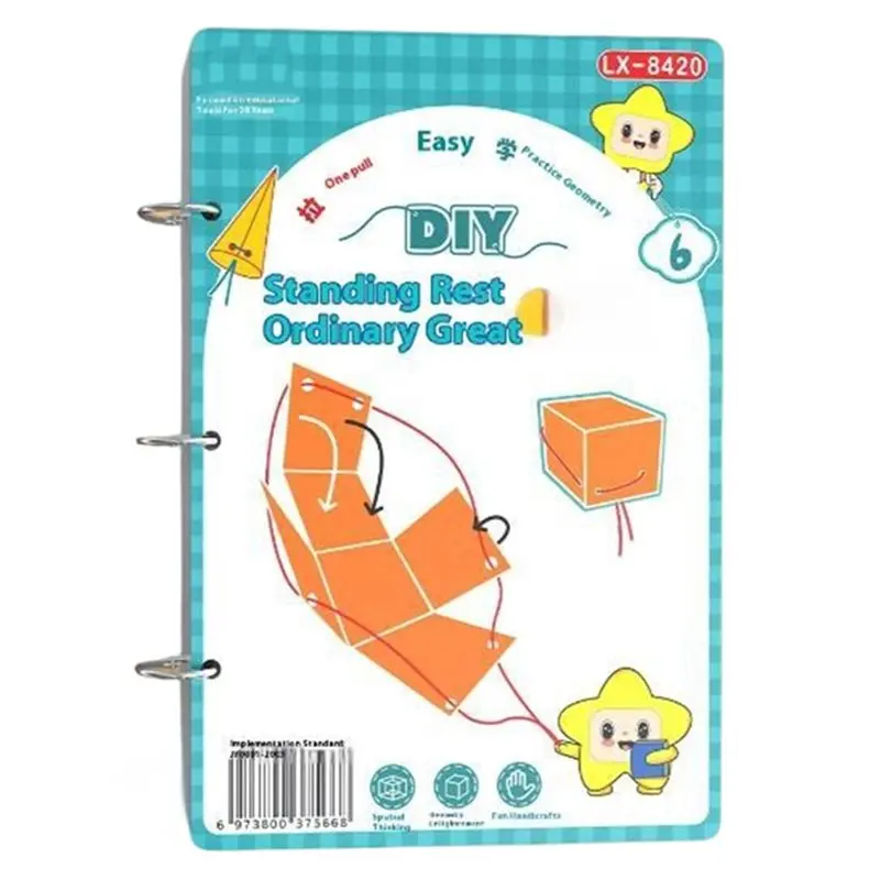 MACH-Comprehensive DIY Math Learning Book 3D Geometry Quiet Book Montessori Style Spatial Thinking Training For Kids
MACH-Comprehensive DIY Math Learning Book 3D Geometry Quiet Book Montessori Style Spatial Thinking Training For Kids