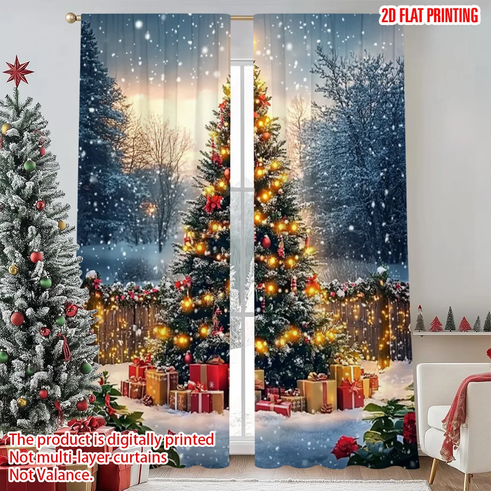2pcs 2D flat printing Merry Christmas Window Curtains Animal Scenery6 Fabric Without Electricity Festive Holiday for Holiday
2pcs 2D flat printing Merry Christmas Window Curtains Animal Scenery6 Fabric Without Electricity Festive Holiday for Holiday