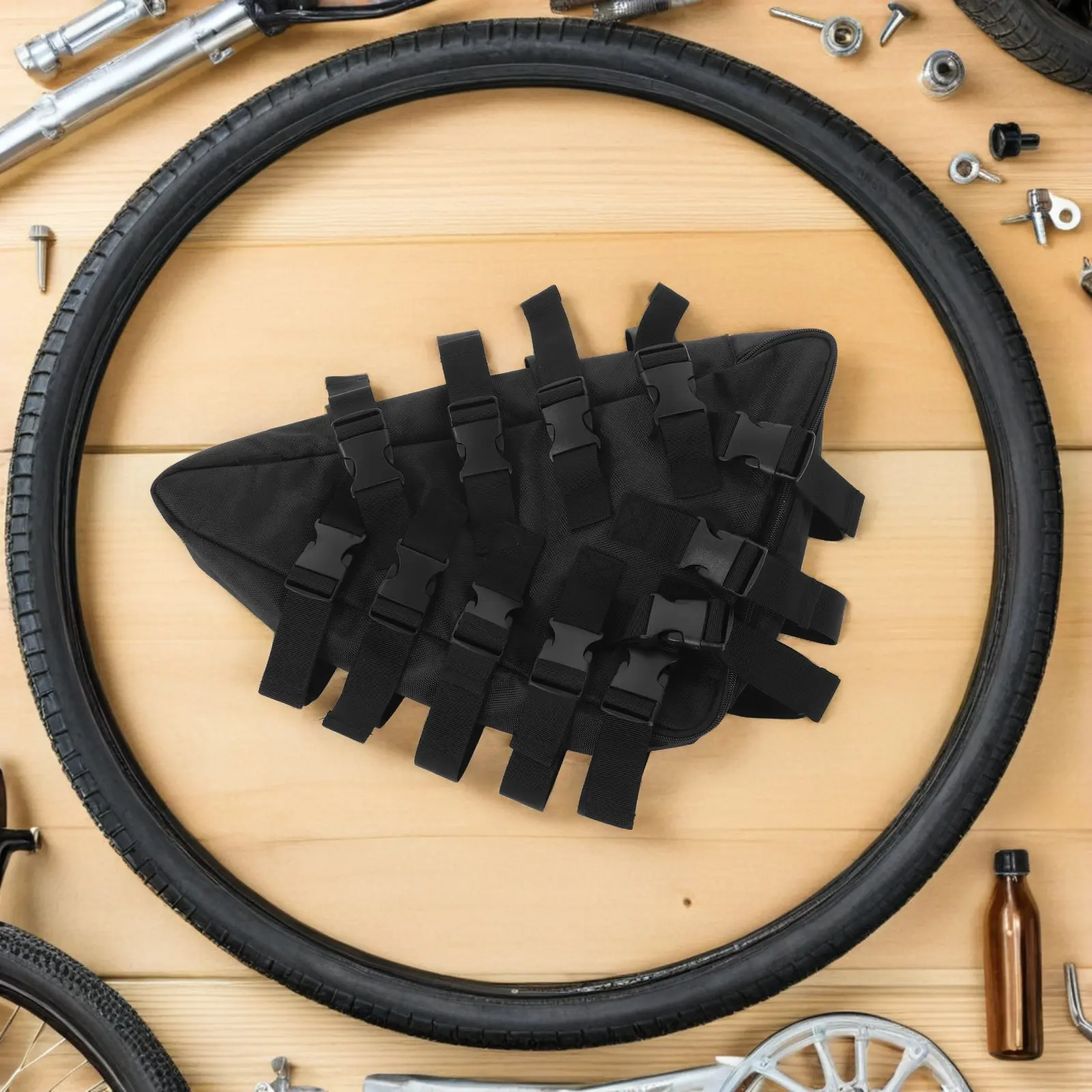 Bike Frame Bag Black Waterproof Oxford Fabric Triangle Bag for Electric Bike Controller Storage Cycling Accessories
Bike Frame Bag Black Waterproof Oxford Fabric Triangle Bag for Electric Bike Controller Storage Cycling Accessories