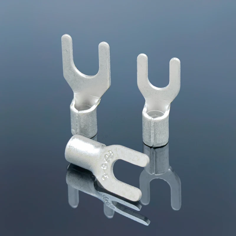 Non Insulated Spade Terminal Electrical Wire End Fork Naked Crimp Connector AWG22-4 Cable Cold Press Terminal SNB Type
Non Insulated Spade Terminal Electrical Wire End Fork Naked Crimp Connector AWG22-4 Cable Cold Press Terminal SNB Type