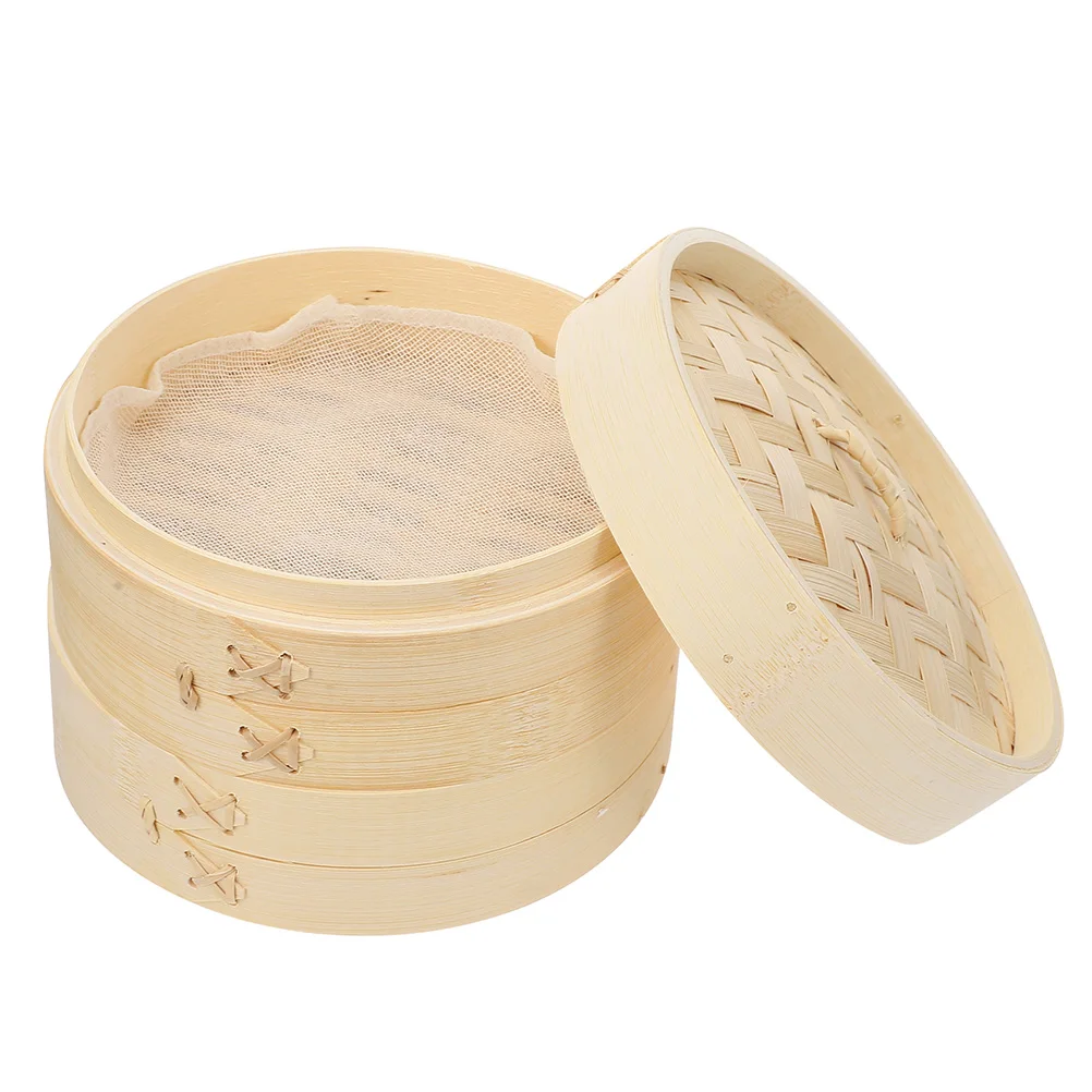 3pcs Bamboo Steamer Basket for Cooking Dumplings Buns 1 Layer Handmade Eco Friendly Healthy Material Lightweight Breathable Easy
3pcs Bamboo Steamer Basket for Cooking Dumplings Buns 1 Layer Handmade Eco Friendly Healthy Material Lightweight Breathable Easy