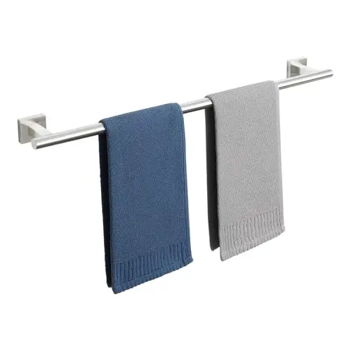 Brushed Nickel 28-Inch SUS304 Stainless Steel Wall-Mounted Heavy-Duty Bathroom Towel Rack For Hand Towels
Brushed Nickel 28-Inch SUS304 Stainless Steel Wall-Mounted Heavy-Duty Bathroom Towel Rack For Hand Towels