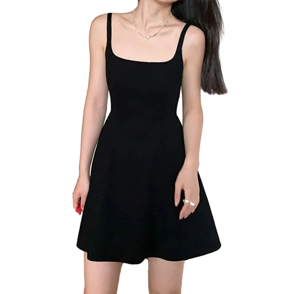 Women Summer Black Dress A-line Minimalist Sleeveless Casual High Waist Female Fashion Design Elegant Sleeveless Dress
Women Summer Black Dress A-line Minimalist Sleeveless Casual High Waist Female Fashion Design Elegant Sleeveless Dress