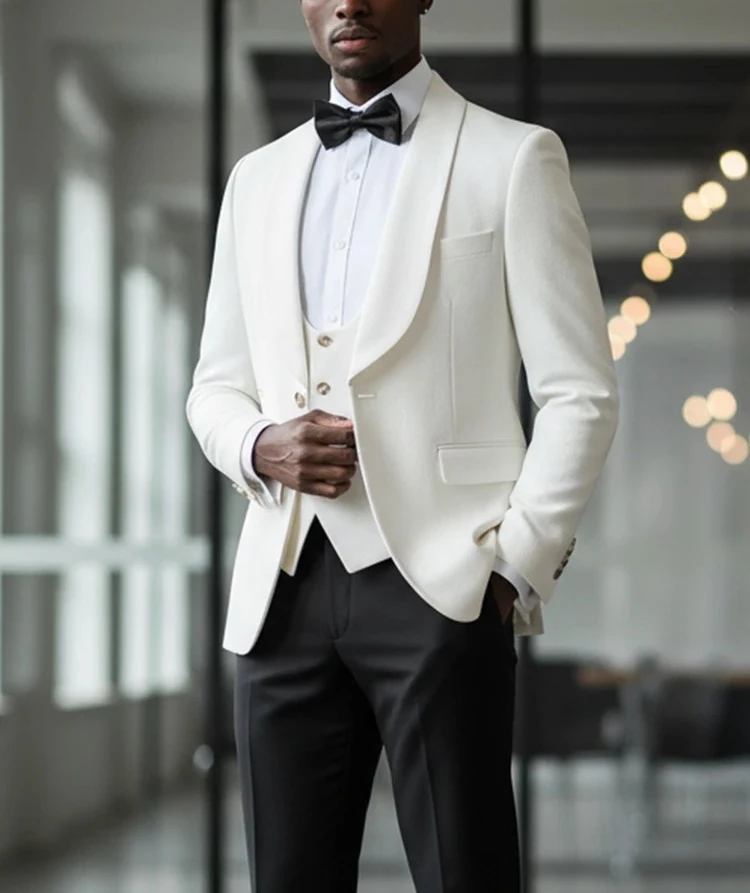 Cassy High Quality white elegant evening gown Tuxedo Prom man Suit Party Dress Slim fit casual suit wedding three-piece
Cassy High Quality white elegant evening gown Tuxedo Prom man Suit Party Dress Slim fit casual suit wedding three-piece