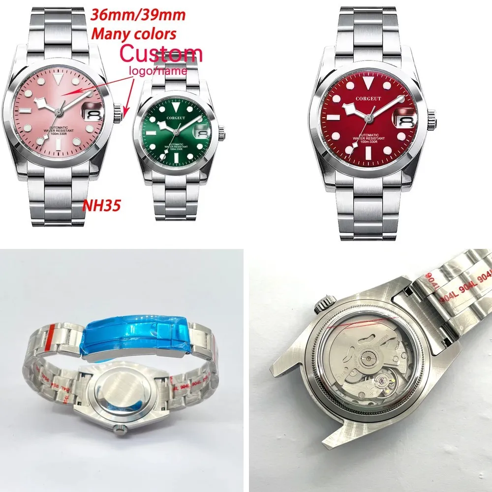 Moq 5 units wholesale price custom logo high quality luxury watch 36/39mm Automatic Mechanical Wristwatch for Men
Moq 5 units wholesale price custom logo high quality luxury watch 36/39mm Automatic Mechanical Wristwatch for Men