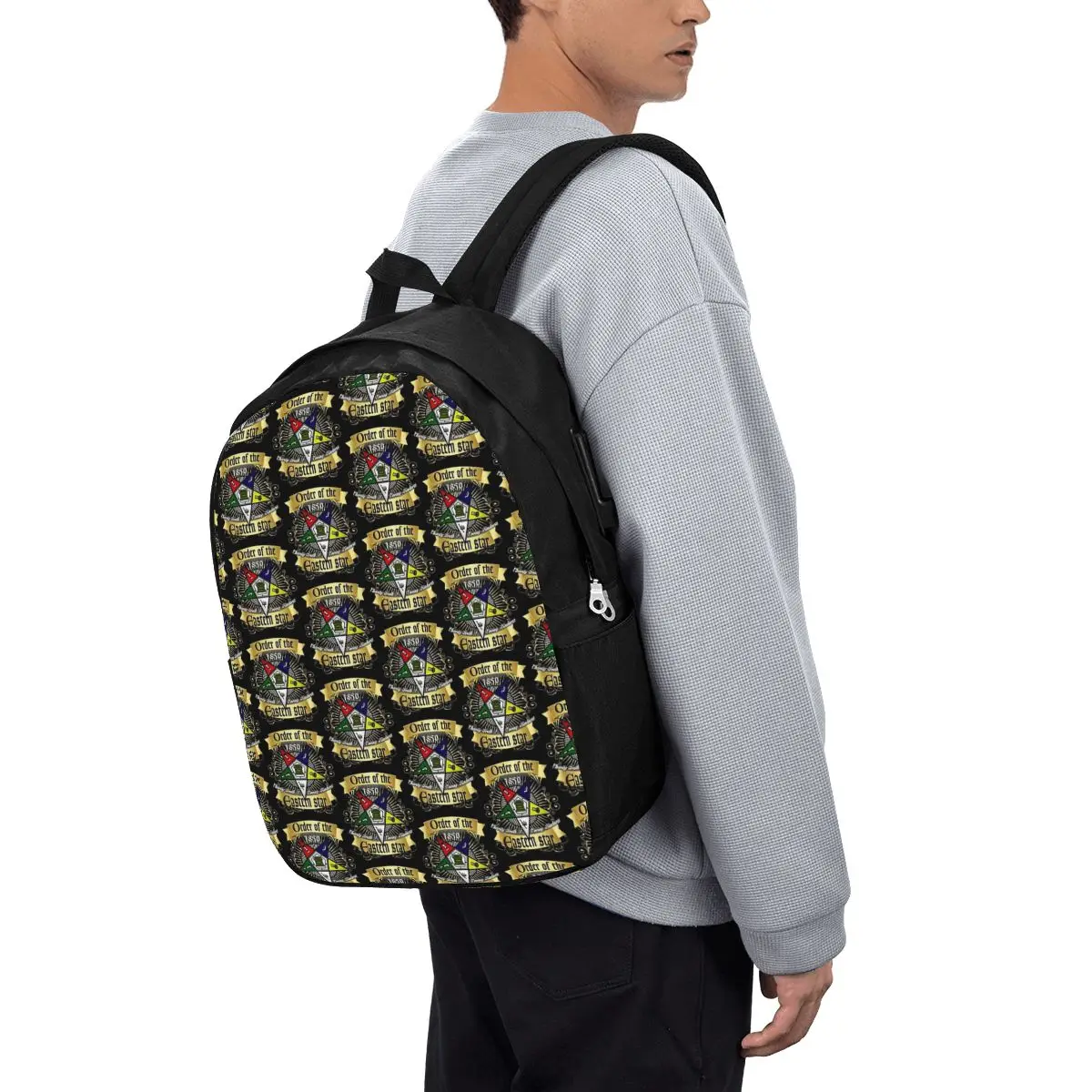 OES Style Order Of The Eastern Star Logo Sistar Freemason Backpack Travel Notebook Bag Computer CollegeStudent School Bag Laptop
OES Style Order Of The Eastern Star Logo Sistar Freemason Backpack Travel Notebook Bag Computer CollegeStudent School Bag Laptop