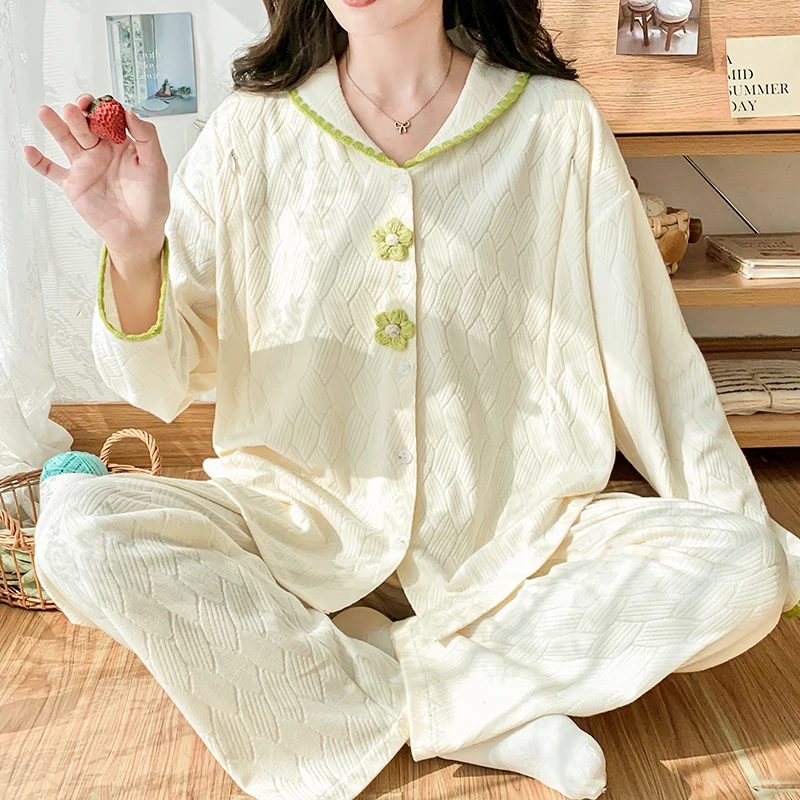 10A Antibacterial 95% Cotton Postpartum Spring Autumn Youth Pregnant Women's Pajamas Maternity Nursing Sleep Home Hospital Wear
10A Antibacterial 95% Cotton Postpartum Spring Autumn Youth Pregnant Women's Pajamas Maternity Nursing Sleep Home Hospital Wear