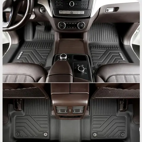 Custom Car Floor Mats for Mercedes BENZ GLE 320 350 400 450 2015-2025 TPE 3D All Weather Waterproof Non-slip Carpet Car Foot Mat