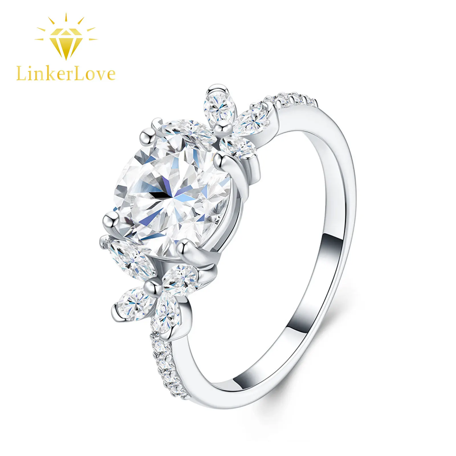 LinkerLove 925 Silver 2CT Moissanite Engagement Ring Butterfly Design Cluster Wedding Band for Women Hypoallergenic Fine Jewelry
LinkerLove 925 Silver 2CT Moissanite Engagement Ring Butterfly Design Cluster Wedding Band for Women Hypoallergenic Fine Jewelry