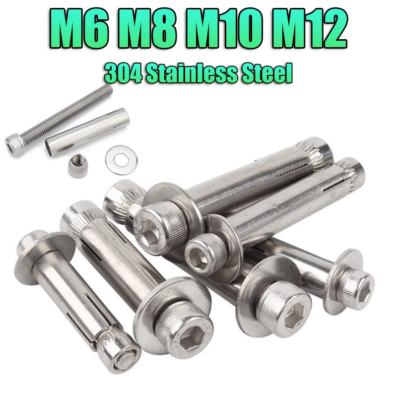 M6 M8 M10M12 Expansion Screw 304 Stainless Steel Hexagon Socket Internal Expansion Screw Sleeve Concrete Anchor Built-in Tension
M6 M8 M10M12 Expansion Screw 304 Stainless Steel Hexagon Socket Internal Expansion Screw Sleeve Concrete Anchor Built-in Tension