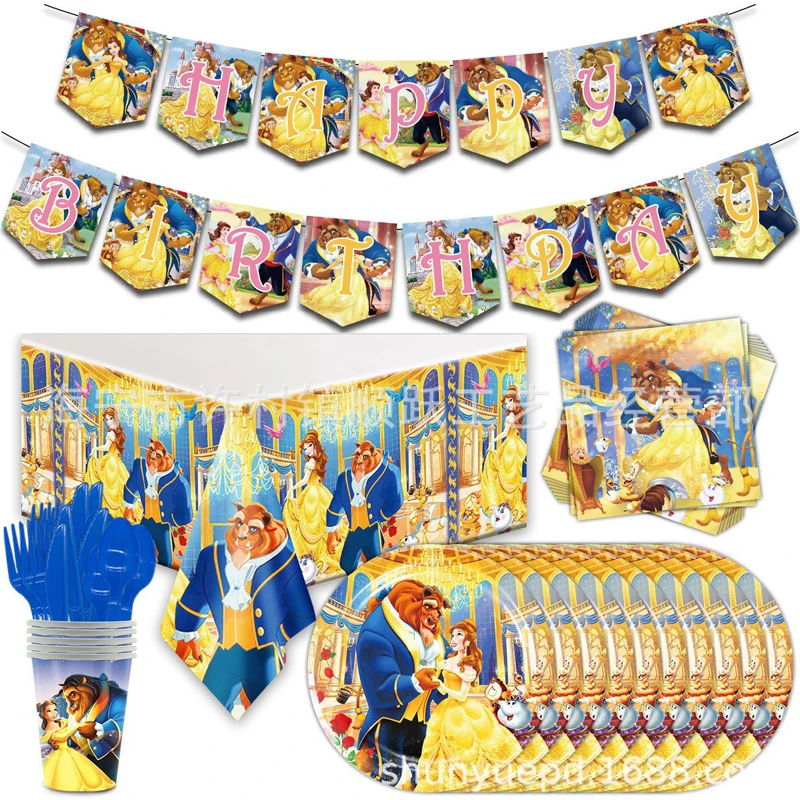 86pcs/lot Beauty Beast Theme Forks Tablecloth Happy Birthday Party Plates Cups Decoration Baby Shower Napkins Towels Spoons
86pcs/lot Beauty Beast Theme Forks Tablecloth Happy Birthday Party Plates Cups Decoration Baby Shower Napkins Towels Spoons